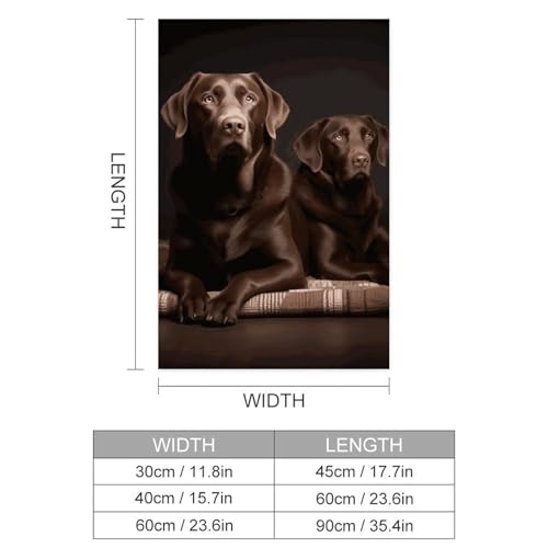Poster mural Labrador Retriever marron papier adhésif amovible bureau - 3