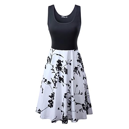 Measoul Damen Sommerkleid Ärmelloses Beiläufiges Strandkleid Tank Kleid Ausgestelltes Trägerkleid Knielang 6 Measoul Damen Sommerkleid Ärmelloses Beiläufiges Strandkleid Tank Kleid Ausgestelltes Trägerkleid Knielang