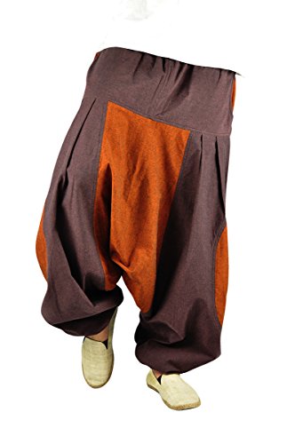 virblatt Pantalones Bombachos Mujer Chandal Pantalones cagados pantalón Harem Mujer - Erde...