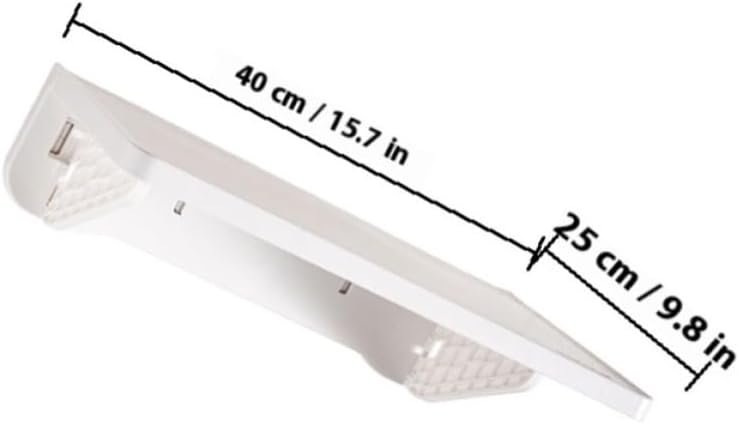 SHINEOFI Wall Mounted Bathroom Shelf Plastic Pp Punch Free Storage Shelf image 3