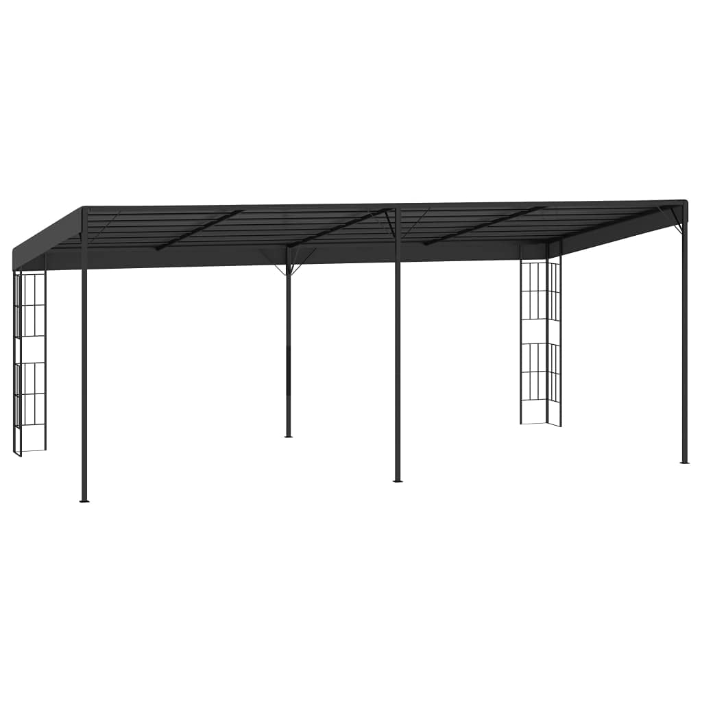 vidaXL Belvédère Mural 3x6 m Anthracite Tissu