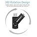 GARRULAX USB Flash Drive, 16GB USB 2.0 Rotatable Memory Stick Date Storage Pendrive Thumb Drives