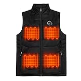 Chaleco térmico para mujer, chaqueta térmica recargable, flexible, resistente al viento, ropa de control inteligente, chaleco térmico para deportes de invierno al aire libre, esquí, caza, golf