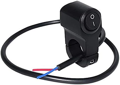 AutoTrends 7/8 Handlebar Mount on-Off DC 12V Electrical System 3 A One Way Switch for Motorbike Fog Lamp/Head Light