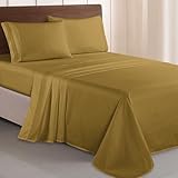 Elegant Comfort Luxurious 1500 Premium Hotel Quality Microfiber Three Line Embroidered Softest 4-Piece Bed...