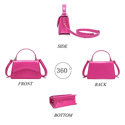 Image of SHUIANGRAN Stylish and Simple Crossbody Bag Small Square bag Purses for Women Satchel Shoulder bag Bag Purse