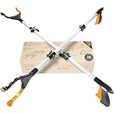 Ezpik 36" Litter Pickers Helping Hand Grabbers for Disabled - Telescopic Helpful Gadgets with Rotating Head for Mobility Aids - Extendable & Foldable Grabber Stick for Daily Living 91cm, 2- Pack