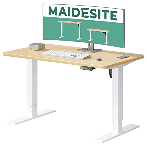 Amazon | Maidesite 昇降デスク 電動 パソコンデスク 昇降式 100
