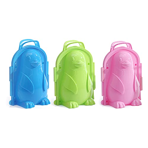 Clip Para Hacer Bolas De Nieve De 3 Piezas, Herramienta De Molde Para Jugar A La Nieve De Pingüino, Molde Para Hacer Bolas De Nieve De Invierno Al Aire Libre, Juguete Para Niños, Color Aleatorio Cover