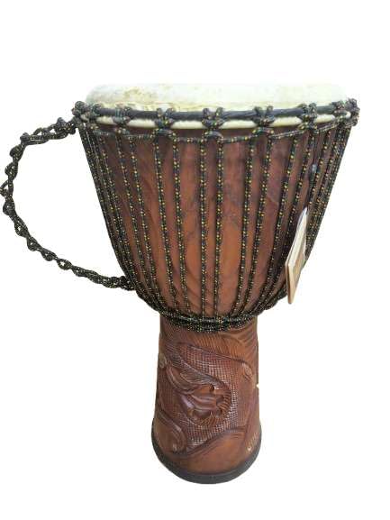 Djembe Standard Dragon, 26" tall, 12-13" head