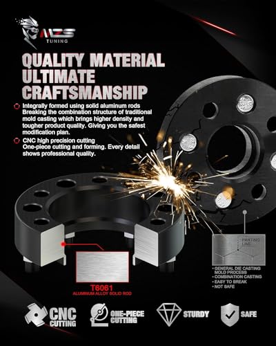 Image of MZS 6x135 Wheel Spacers 1.5 inch 87.1mm M14x1.5 for 2015-2026 F150 4Pcs