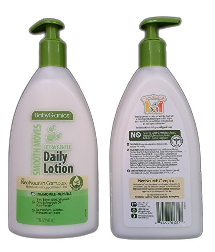 Babyganics Daily Lotion Chamomile Verbena, 17 Ounce, 2 Pack2