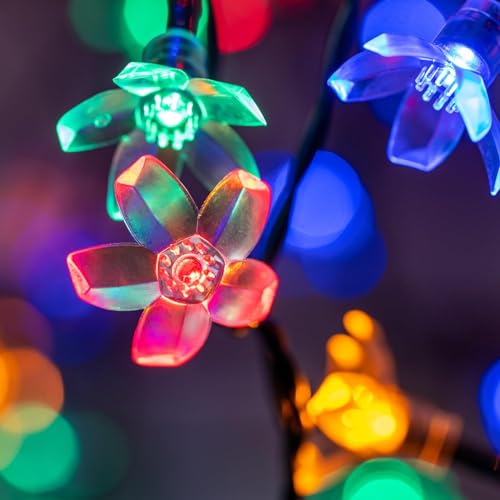 Mixtooltoys Flower String Lights USB Plug, Fairy Lights 80 Flower - Image 3
