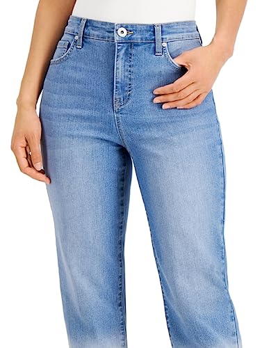 Style & Co. Petite High Rise Straight Crop Jeans2