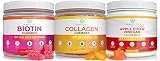 Purify Life Apple Cider Vinegar, Collagen & Biotin Bundle, Gut Health & Digestion, Gummies for Hair