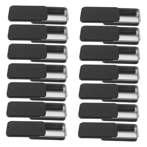 Veemoon 60 Piezas Caja de Almacenamiento de Metal Tapa Deslizante Recipientes Mini Portátiles para Labiales y Cuentas Diseño Compacto y Práctico