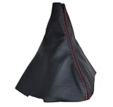 Für Subaru BRZ Toyota gt-86 2012–16 Automatische Schaltsack Schaltsack schwarz italienischem Leder mit roten Nähten