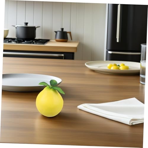 Antena de coche con divertido pomo de pomelo amarillo artificial 4