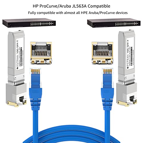 Opstran 1.25G/2.5G/5G/10G Sfp+ Rj45 For Hpe Aruba Procurve Jl563A 10Gbase-T Sfp+ Transceiver 30M Copper Cat6A/7 10G-T Sfp+ To Rj-45 Module #TOP3