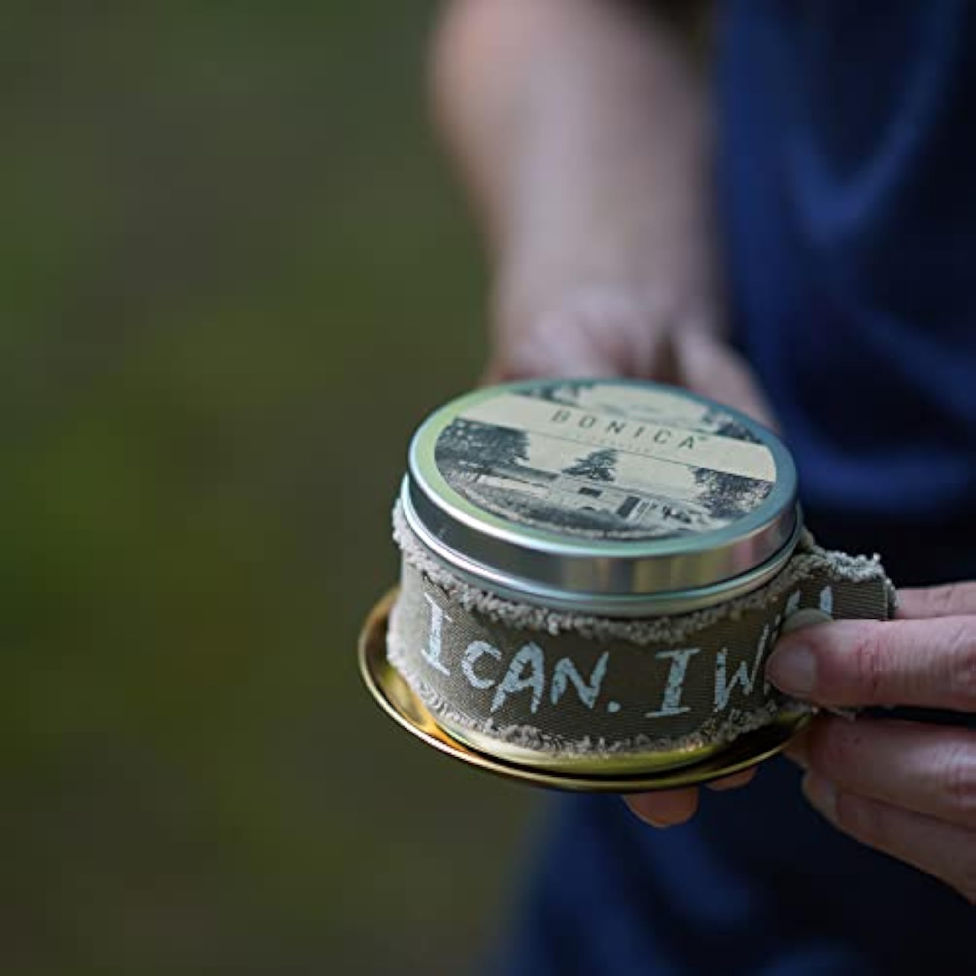 Flat White Scented Candle - Organic Tin Candle by Aromatherapists