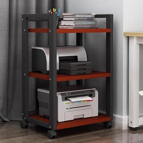 Soporte altavoces con ruedas y tres estantes abiertos para optimizar audio