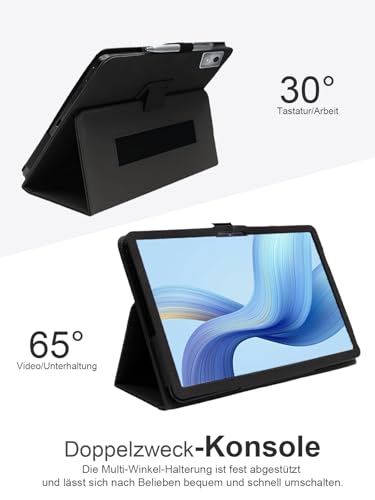 Étui pour tablette Android 16 de 12,7" résistant aux chocs et imperméable noir