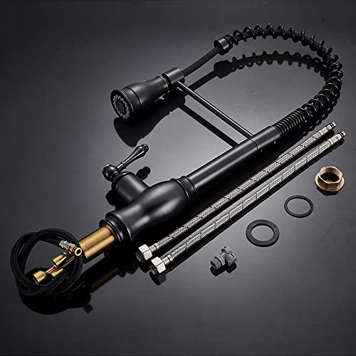 Robinet d'évier de cuisine noir pour une cuisine de ferme chaleureuse - 7