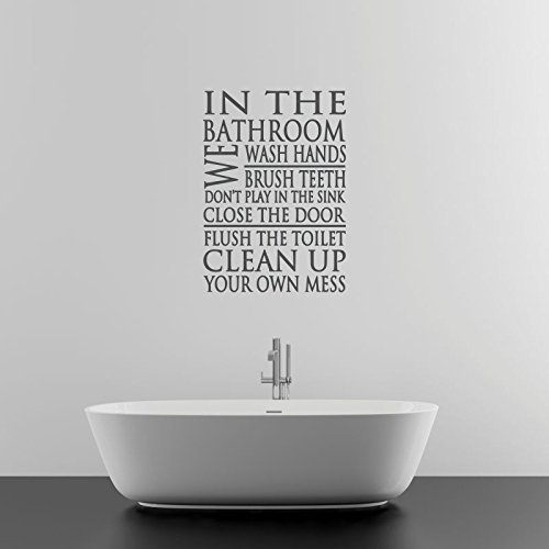 Amazon.com: In The Bathroom Wall Decal : Handmade Products