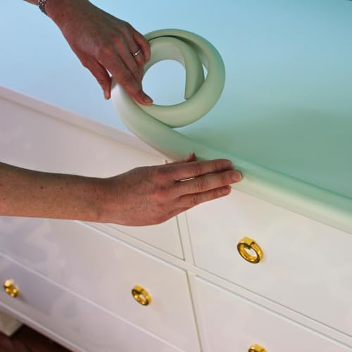 Image of Cardinal Gates EC Edge Cushion for Baby Proofing - Edge Protector Strip for Baby Safety - 10 Feet of Padding - Ivory