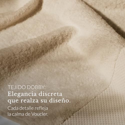Toallas de ducha de 70x140 Oasis para baño: juego de 2 toallas de algodón beige absorbentes 3