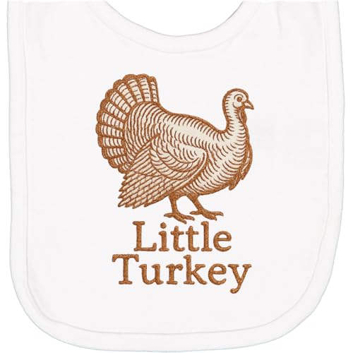 inktastic Little Turkey Thanksgiving Design Newborn Bib