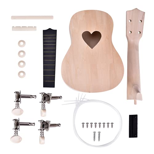 Ukulélé en bois, kit de bricolage Ukelele léger de 53,3 cm, sûr et portable, kit de bricolage Ukelele à 4 cordes, cadeau… - Les Beatles, Paul McCartney, John Lennon, RIngo Starr, George Harrison Ukulélé en bois, kit de bricolage Ukelele léger de 53,3 cm, sûr et portable, kit de bricolage Ukelele à 4 cordes, cadeau… – Image 6