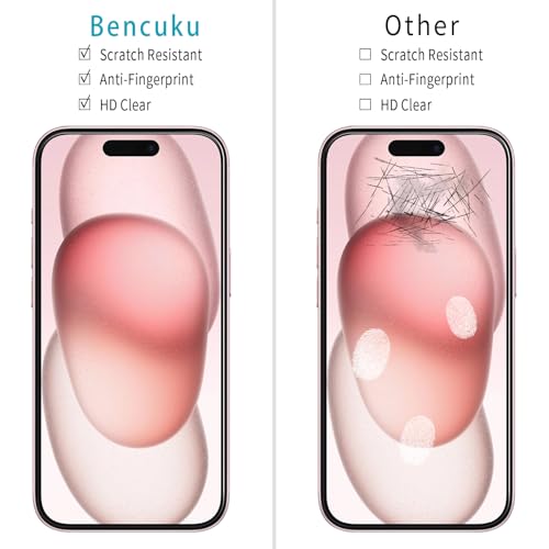 (2 Pack) Screen Protector for iPhone 15 Tempered Glass 6.1-inch, Easy to Install, Bubble Free, 9H Hardness - Image 3
