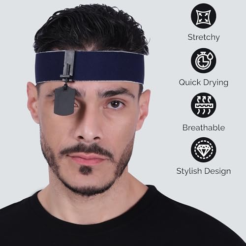 Image of Pardini Shooting Headband Eye Blinder | Adjustable ISSF Standard Design with 2 Flippable Blinds for Archery & Pistol Sports | Enhanced Focus & Eye Protection | Lightweight & Comfortable Fit