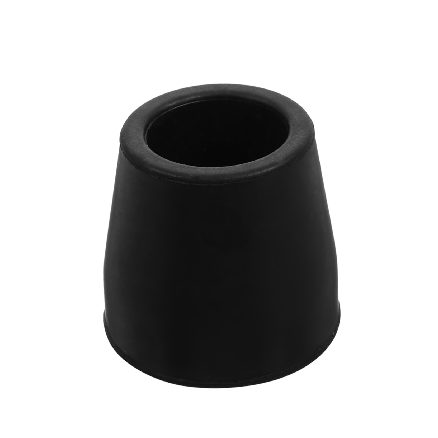 Mikikit Walker Ground Tips Crutch End Caps Universal Fit for Walker Accessories Easy to Replace Black 25mm Diameter