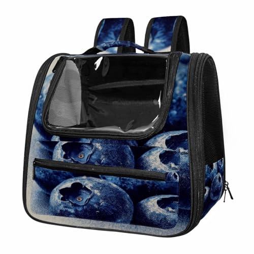 otnrnondcl Blueberry (1) Cat Backpack Carrier, Large Pet Backpack for Medium Small Dog Cat Puppy Kitty Bunny