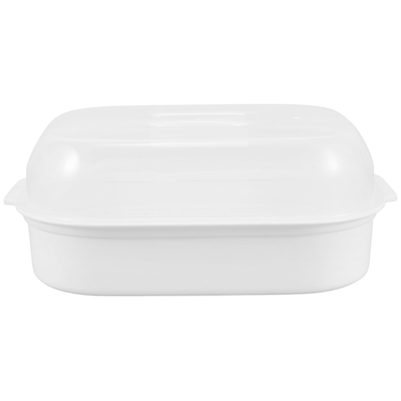 Vaschetta Vapore per Microonde con Coperchio Cucina Salutare e Pratica per Verdure Pesce e Cibo Trasparente Realizzata in Plastica Alimentare Resistente al Calore