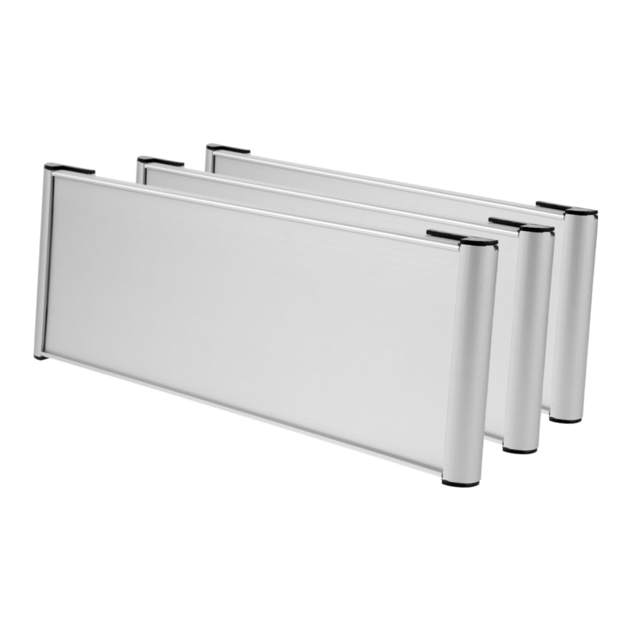 3 Stück Türschildhalter aus Doppelseitigem Aluminium 12x30cm Leerer Namensschildhalter für Bürotüren und Wände Langlebig und Vielseitig für Büro Praxis und Bildungseinrichtungen