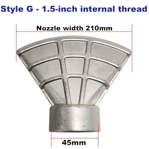 Cabezal aspersor universal de aluminio resistente con rosca interna de 1.5 pulgadas 3
