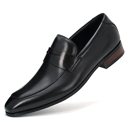 Men's Slip On Loafers Dress Shoes Oxford Classic Handmade Calf Leather #TOP4