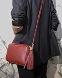 SH Leder Torba na ramię z prawdziwej skóry średnia mała torebka wieczorowa Clutch Crossbody Bag Messenger torebka z zamkiem błyskawicznym 21 x 15 cm Chiara G209, jasnoniebieski