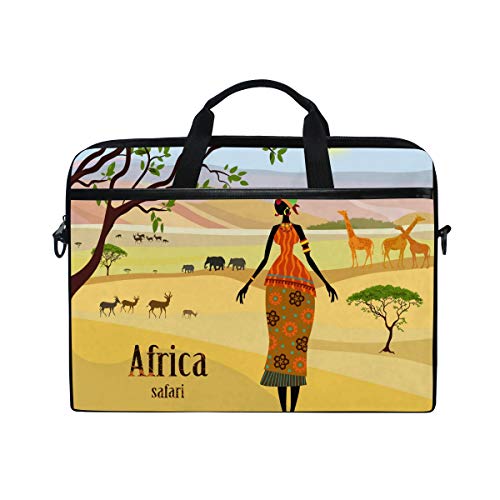 Funda bandolera africana para portátil: protege tu ordenador de 15.4 pulgadas del roce