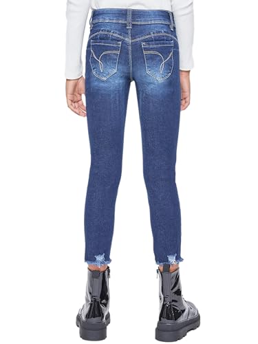 YMI Girls Wannabettafit Ankle Jeans with Dogbite Hem3