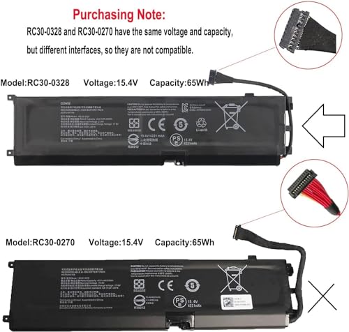 Image of WISTAR RC30-0328 RZ09-0328 Laptop Battery for Razer Blade 15 Base 2020 2021 RZ09-0328X RZ09-03286 RZ09-03287E22 RZ09-03287E22-R3B1 RZ09-03287E22-R3U1 RZ09-03287E22-R341 RZ09-03304x RZ09-03305x