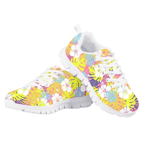 SYtrade Girl's Sports Athletic Tennis Sneakers Kids Running Shoes White Sole Fitness Shoe4