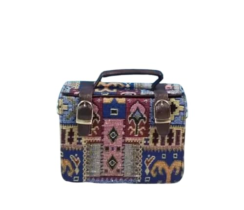 Sac à main en cuir vintage Kilim pour en finir avec les looks ternes