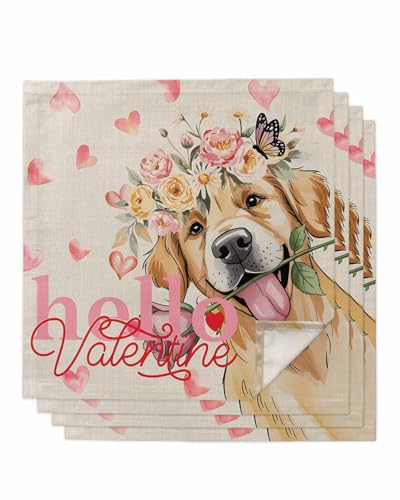 Servilletas de Tela Vintage Flores 20x20 Pulgadas Pack x4 miniatura 1