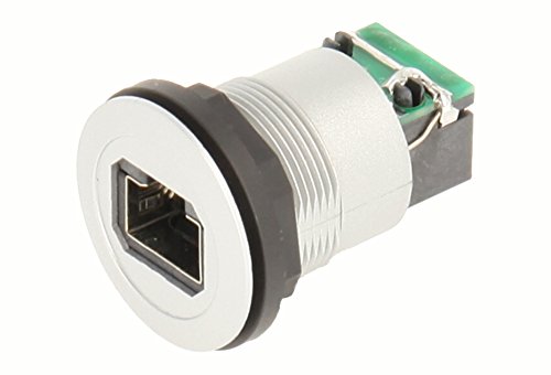 Schlegel 23.001.538 RJ45-Buchse silberfarben, 1x RJ45-Buchse mit Schirm, 1x RJ45-Buchse mit Schirm Cover