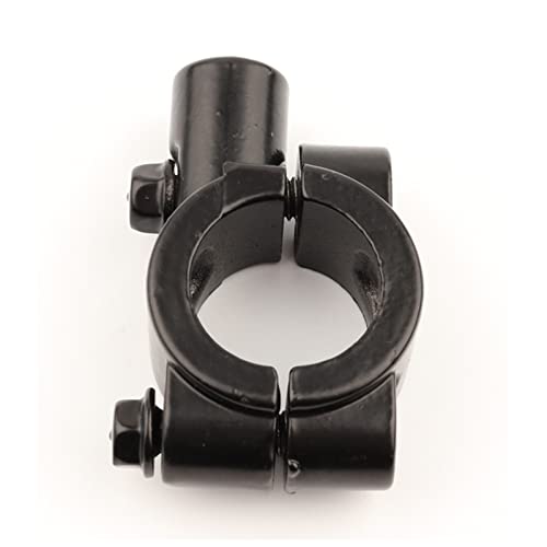 Aiuphing spiegelhalterung motorrad, 2 Stücke 8mm motorrad spiegeladapter, Aluminium motorrad lenkerhalterung für 22mm (7/8) Lenker universal, Schwarz (22mm M8 Halterung Halter)