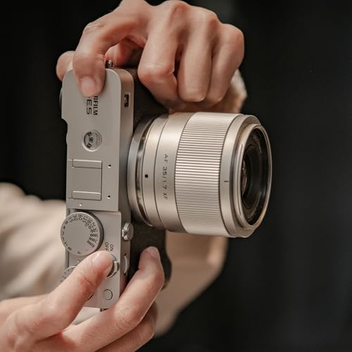 Image of VILTROX 35mm f /1.7 XF Lens, 35mm F1.7 XF Auto Focus Large Aperture APS-C Prime Lens Compatible with Fujifilm XF-Mount Cameras X-E4 X-H1 X-Pro3 X-S10 X-T4 X-T10 X-T20 X-T30 X-H2 X-T5 X-T50(Silver)